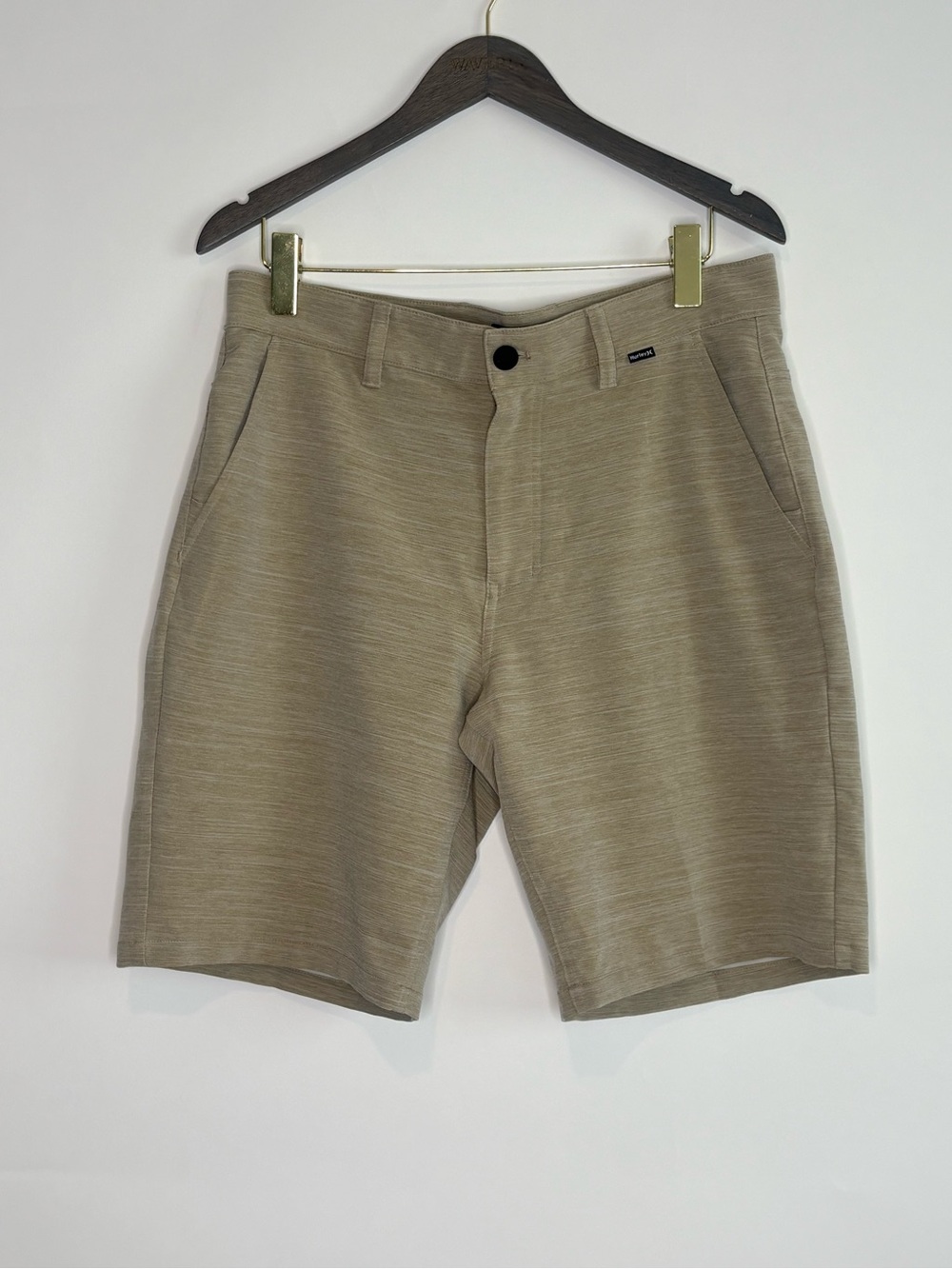 Hurley Shorts Mens 32 H20 Dri Breathe Walkshort Hybrid Wicking Beige